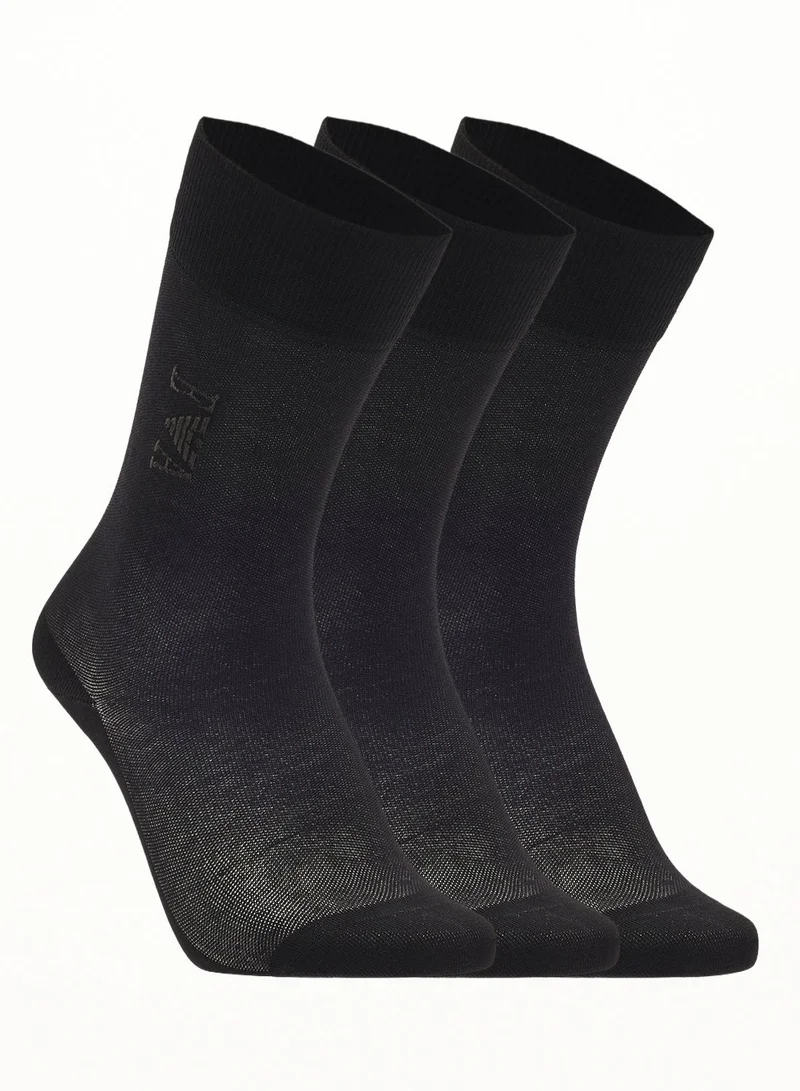 3 Pack Of Logo Crew Socks